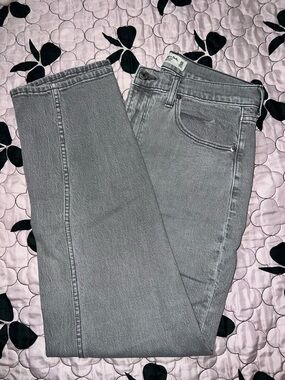 Abercrombie & Fitch Gray Straight-Leg Jeans